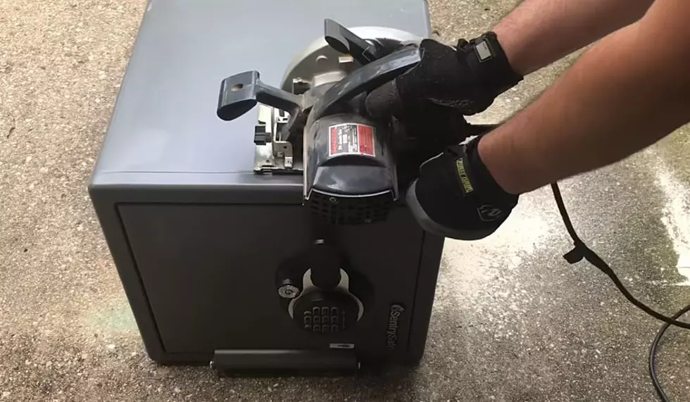 A Circular Saw Will Cut Open A Cheap Safe